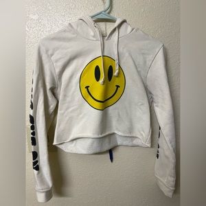 Urban Outfitters Crop Graphic Hoodie